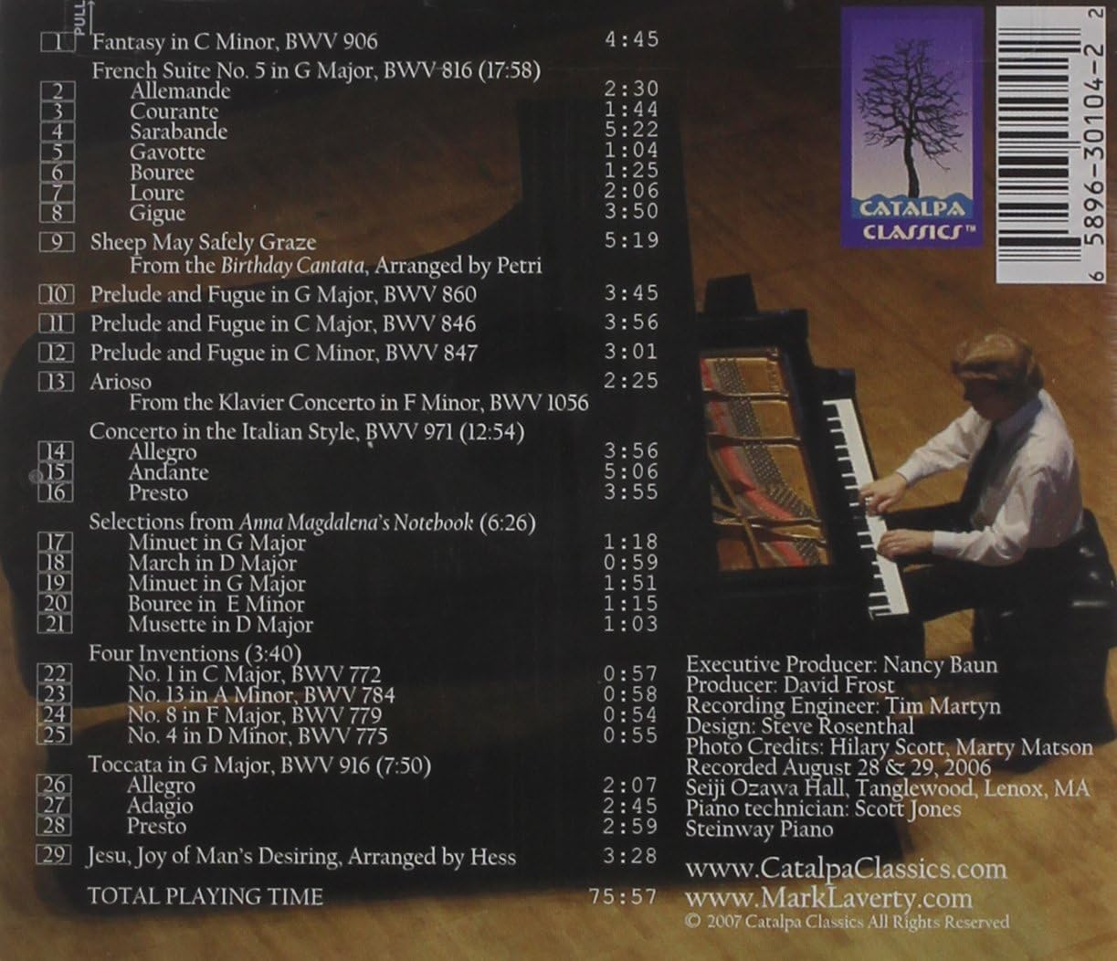 Mark Laverty: Music Of Bach