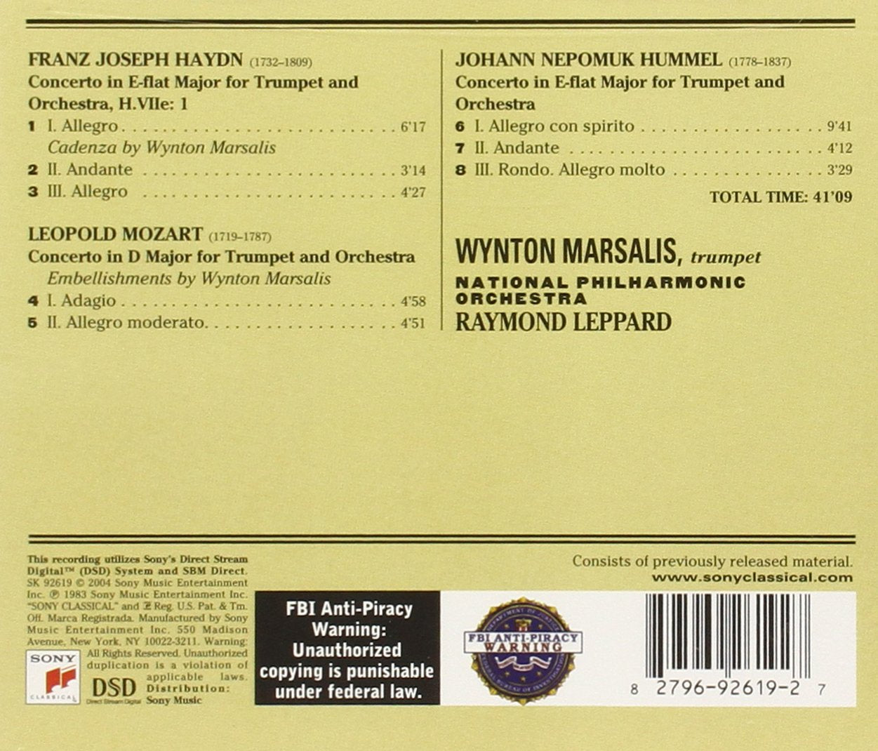 Haydn, Hummel & L. Mozart: Trumpet Concertos