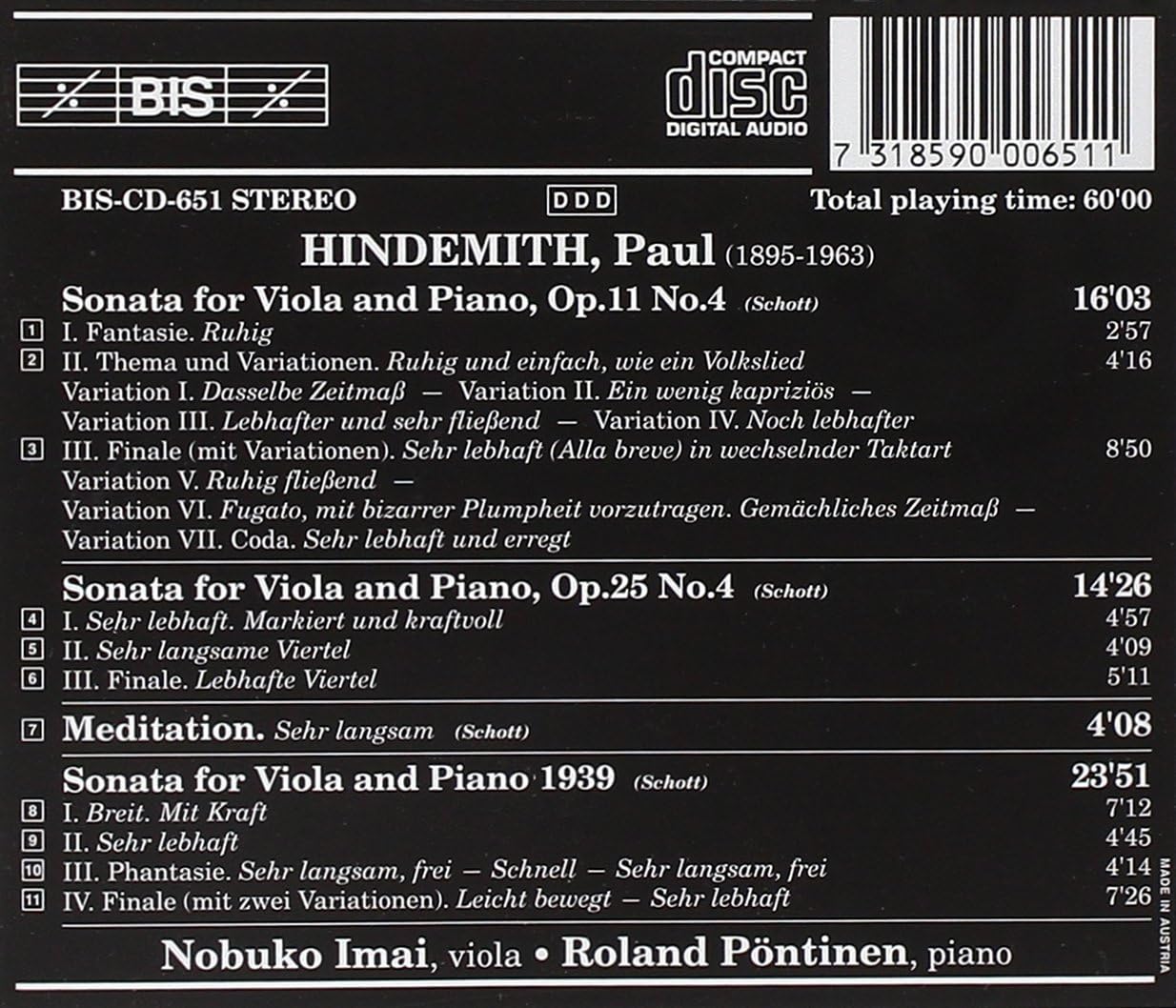Viola Sonatas (Pontinen, Imai)