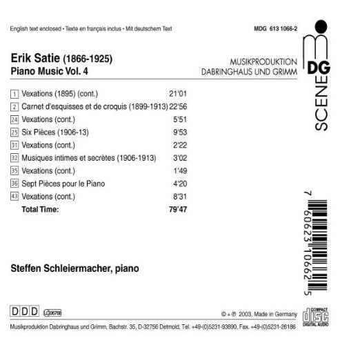 Satie: Piano Music, Vol. 4