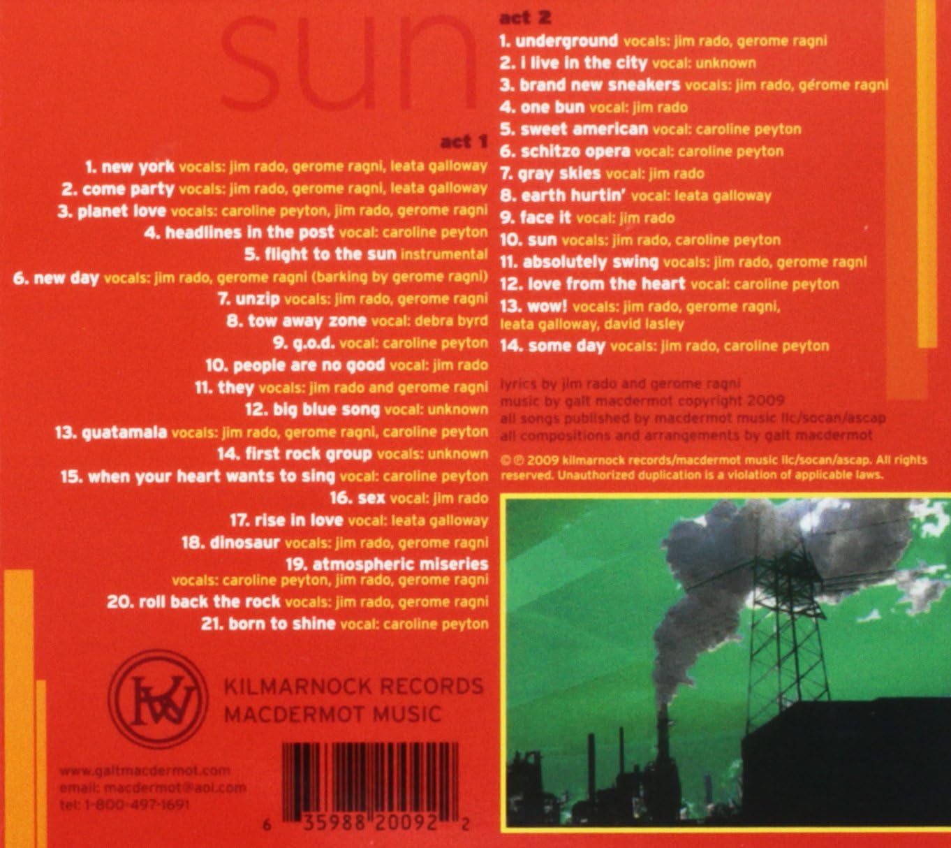 Macdermot Galt - Sun