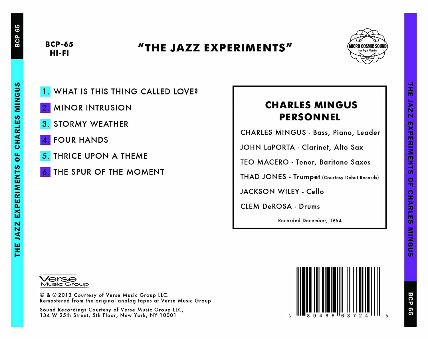 The Jazz Experiments of Charles Mingus 2013 Remastered Version