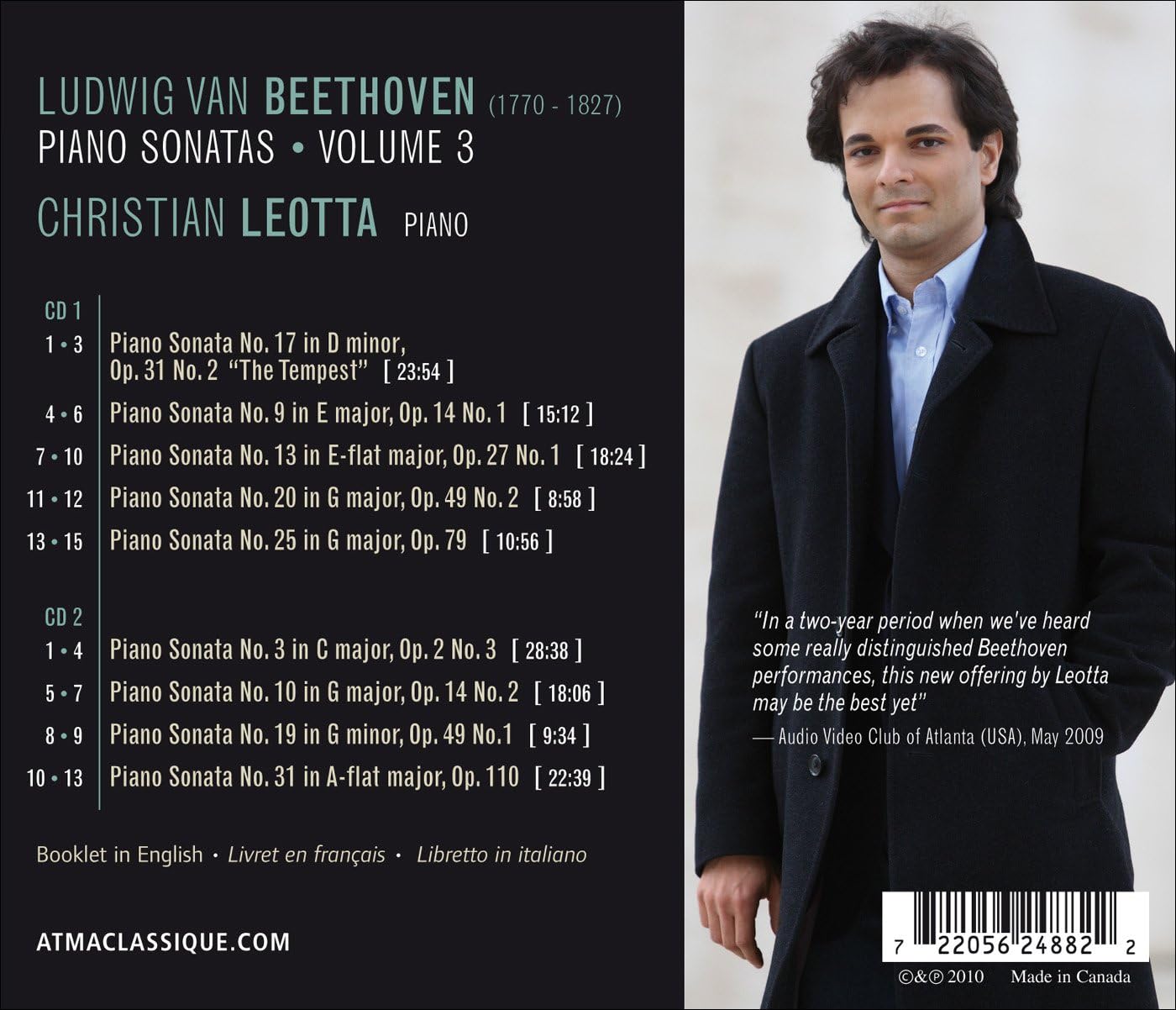 Piano sonatas, Vol 3