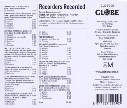 Recorders Recorded