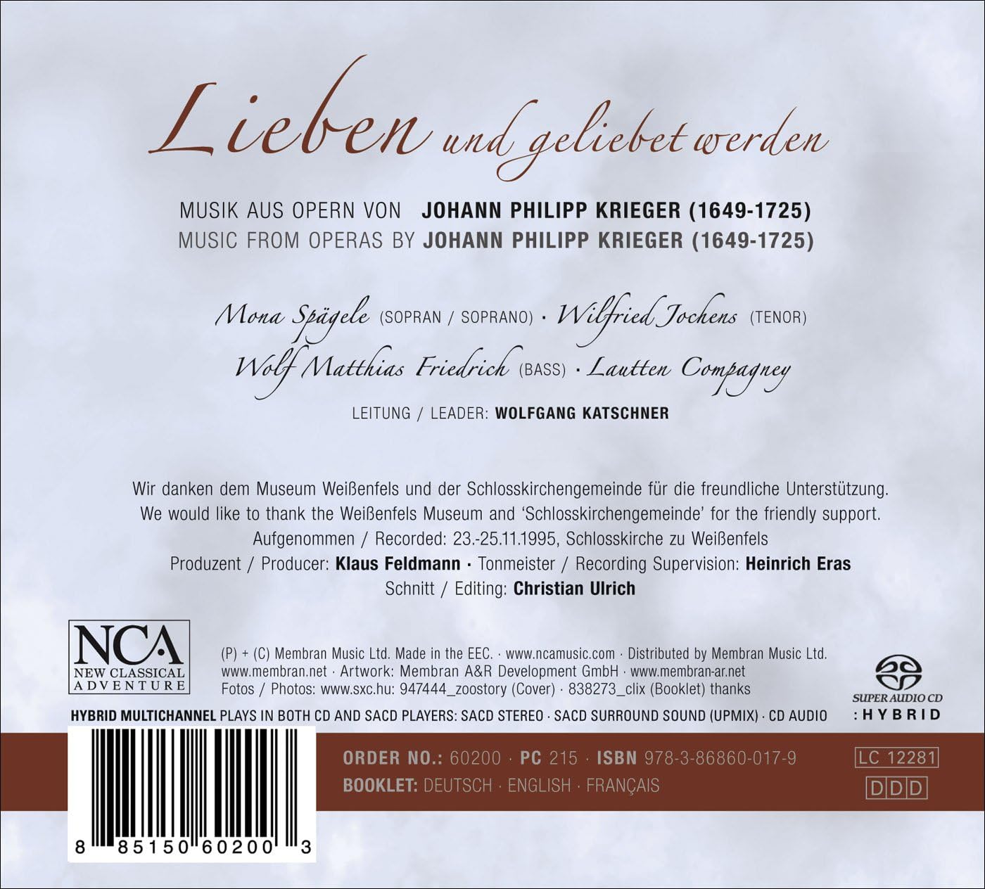 Lieben Und Geliebet Werden: Music From Operas