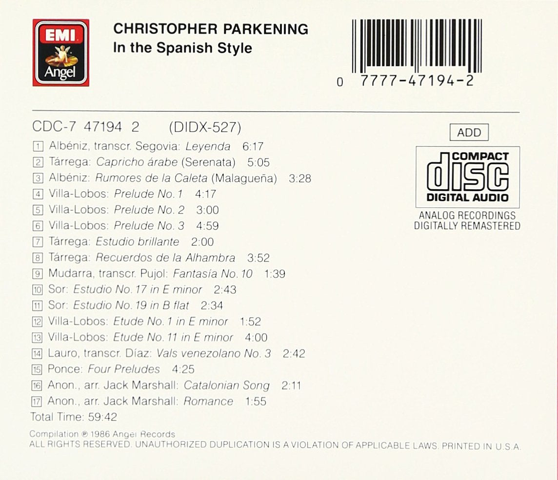 Christopher Parkening-In The Spanish Style