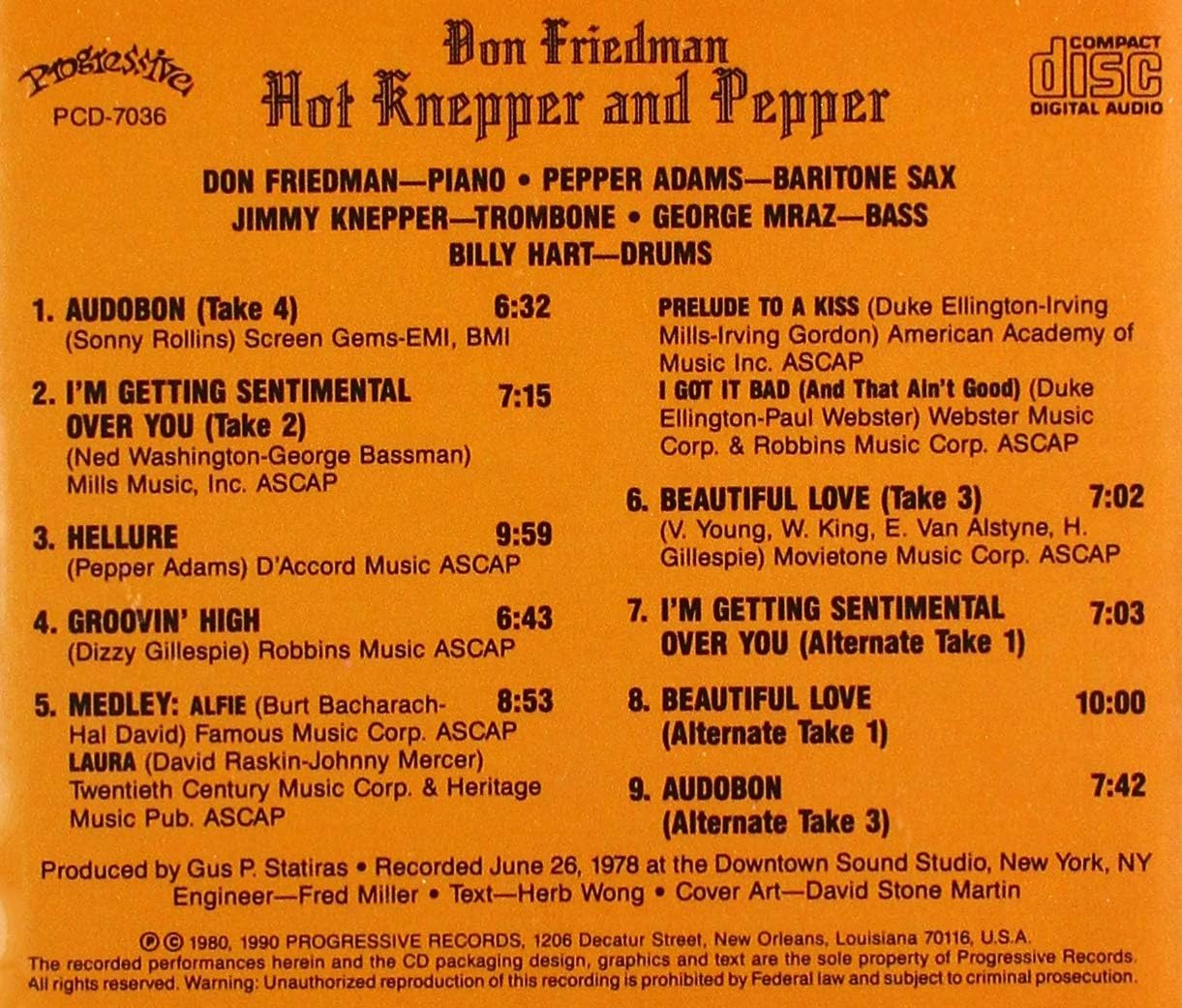 Don Friedman - Hot Knepper And Pepper