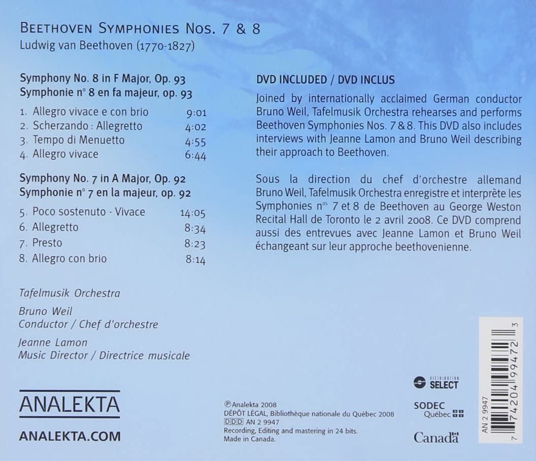 Beethoven - Symphonies Nos 7 & 8