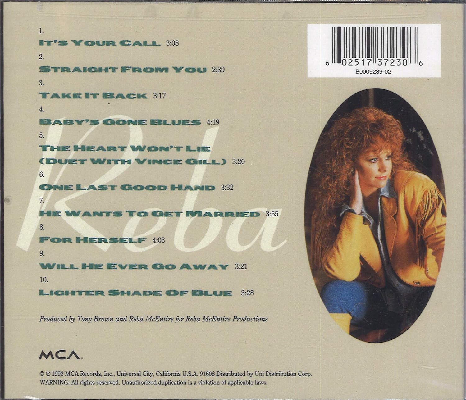 Reba Mcentire-It`S Your Call
