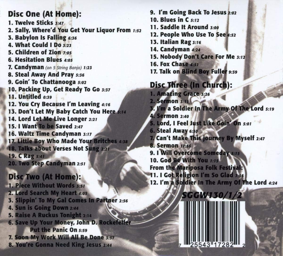Rev. Gary Davis At Home & Church (1962-67) (3 CD