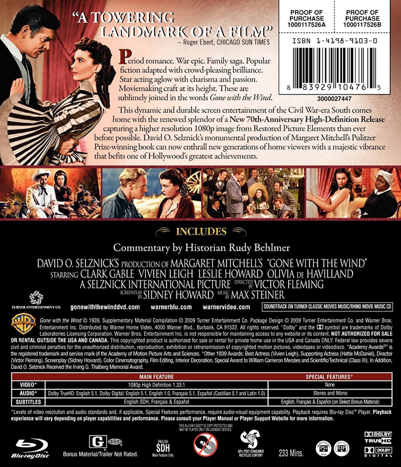 Gone with the Wind (70th Anniversary Edition)