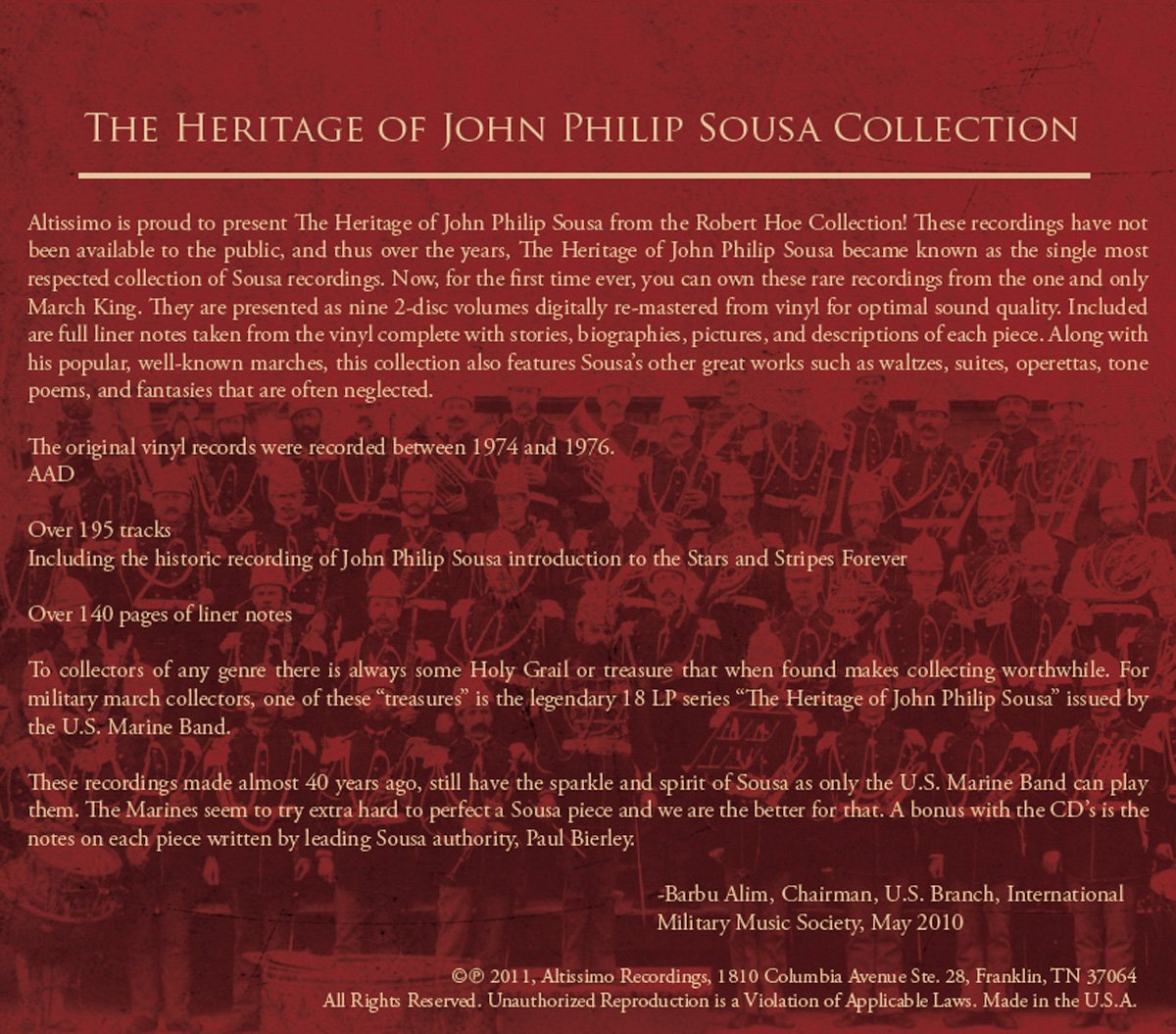 Heritage of J.P.Sousa