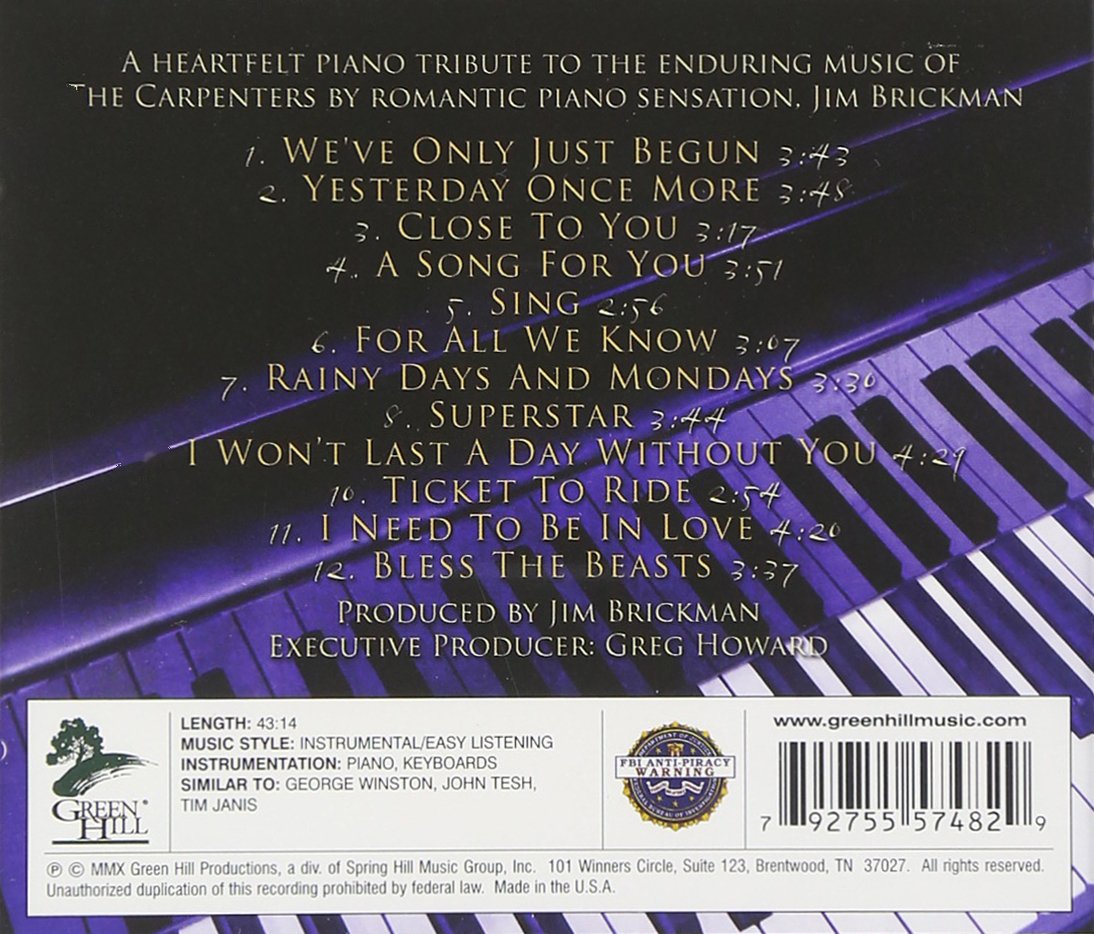 Jim Brickman-Yesterday Once More