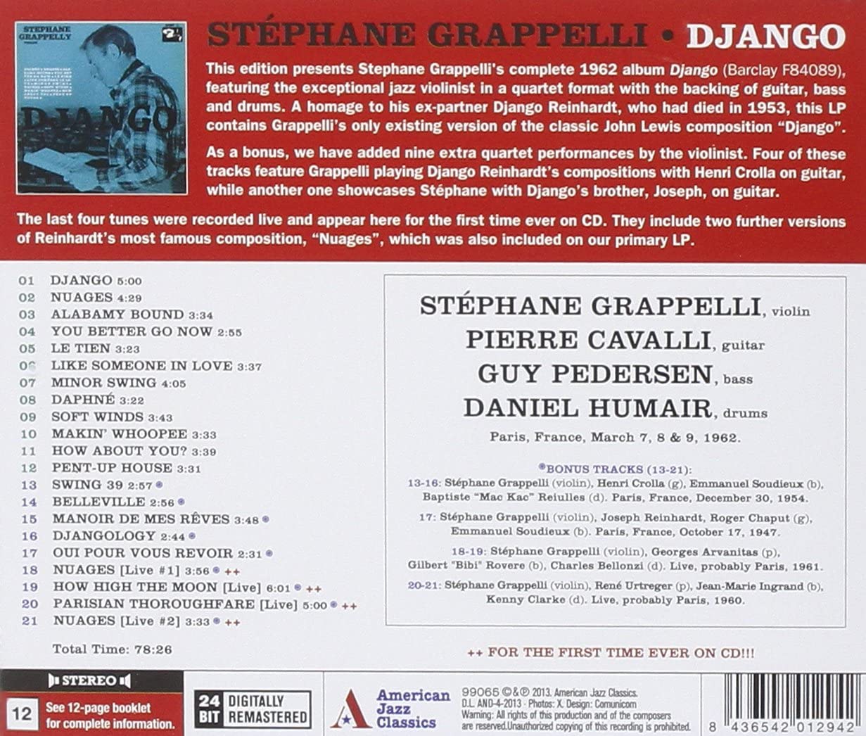 Django - Stephane Grappelli Quartet