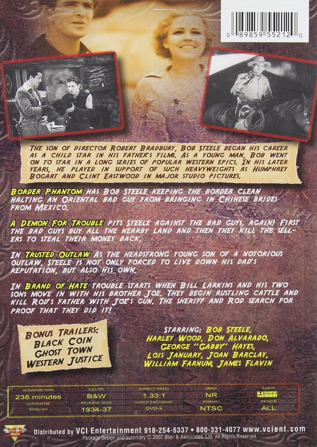 Bob Steele Classic Westerns - Four Feature