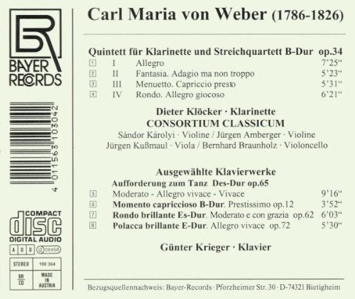 Klarinettenquintett (und ausgewählte Klavierwerke
