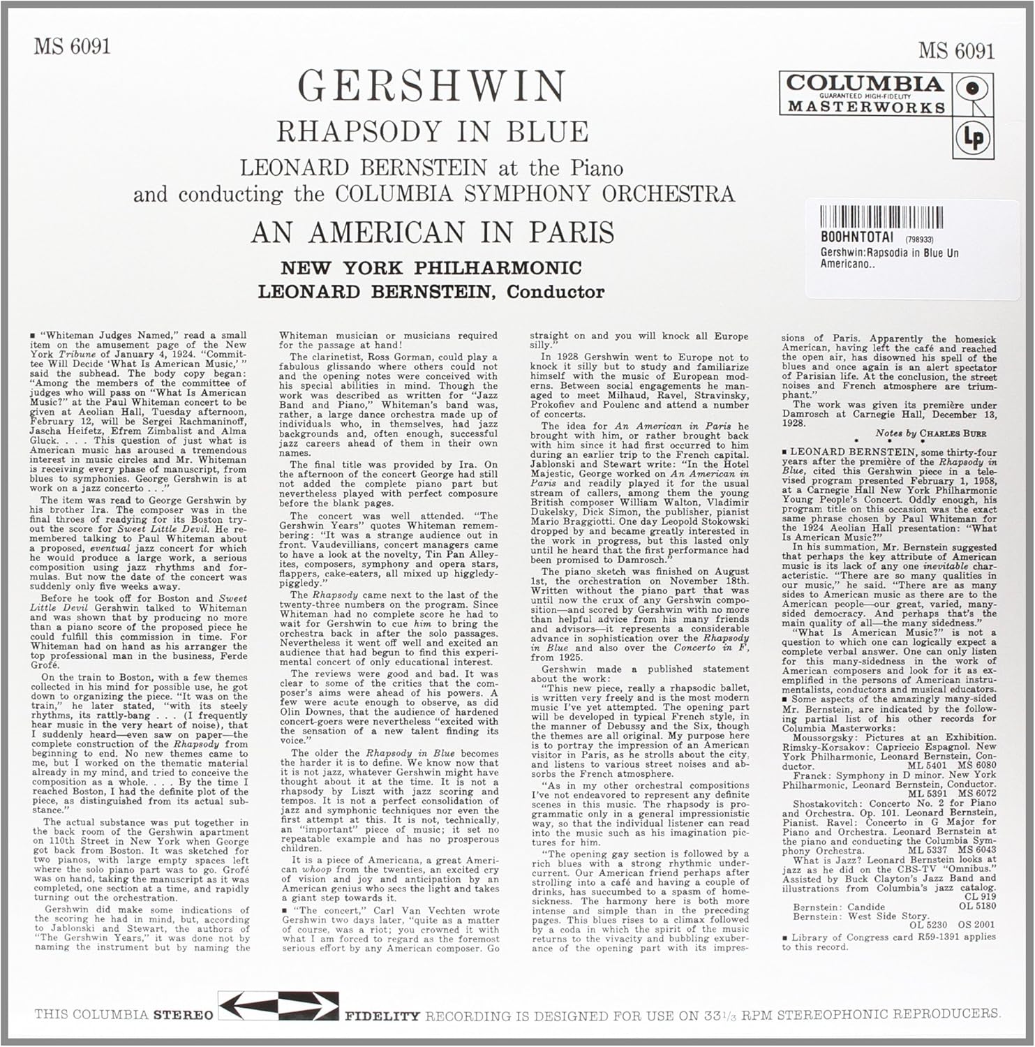 Rhapsody in Blue (Lp/180gr./33rpm
