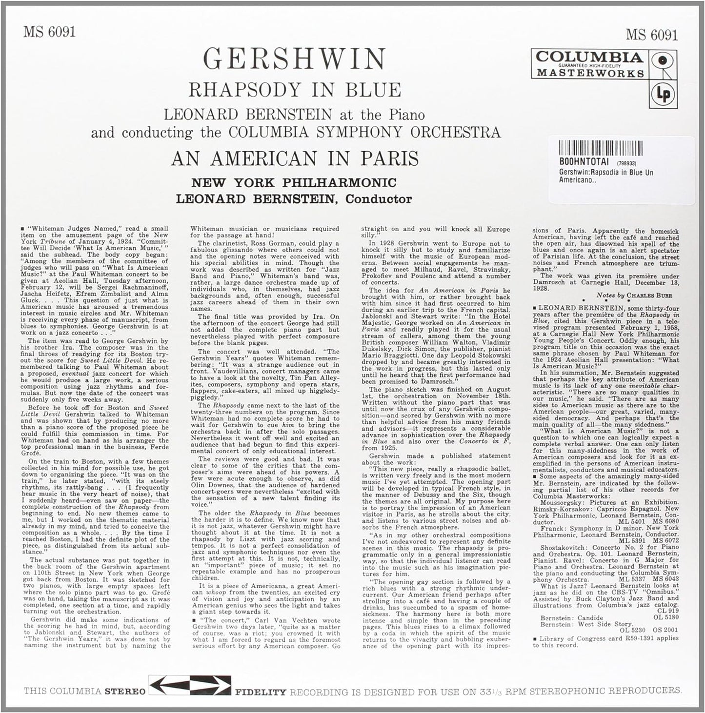 Rhapsody in Blue (Lp/180gr./33rpm
