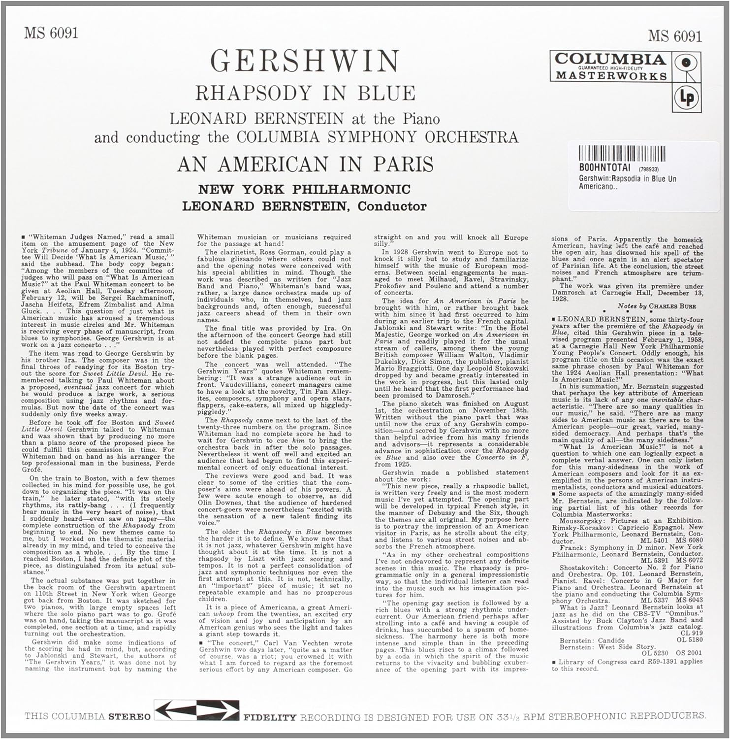 Rhapsody in Blue (Lp/180gr./33rpm