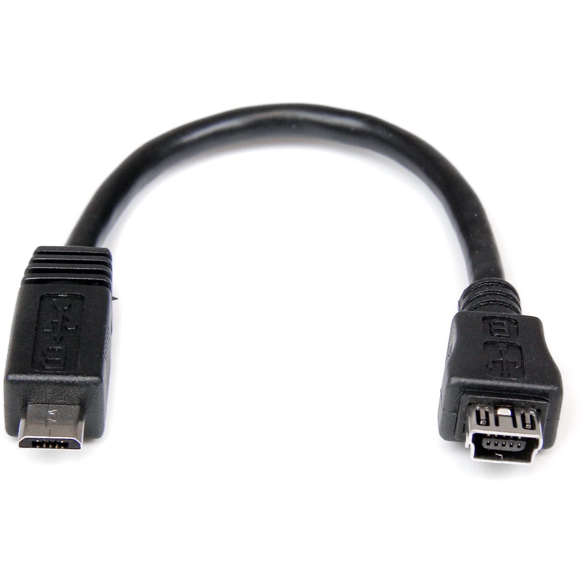 StarTech.com 6in Micro USB to Mini USB Adapter Cable M/F - Micro USB male to Mini USB female - Micro USB to Mini USB Adapter (UUSBMUSBMF6
