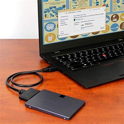StarTech.com USB 3.1 to 2.5" SATA Hard Drive Adapter - USB 3.1 Gen 2 10Gbps with UASP External HDD/SSD Storage Converter (USB312SAT3CB