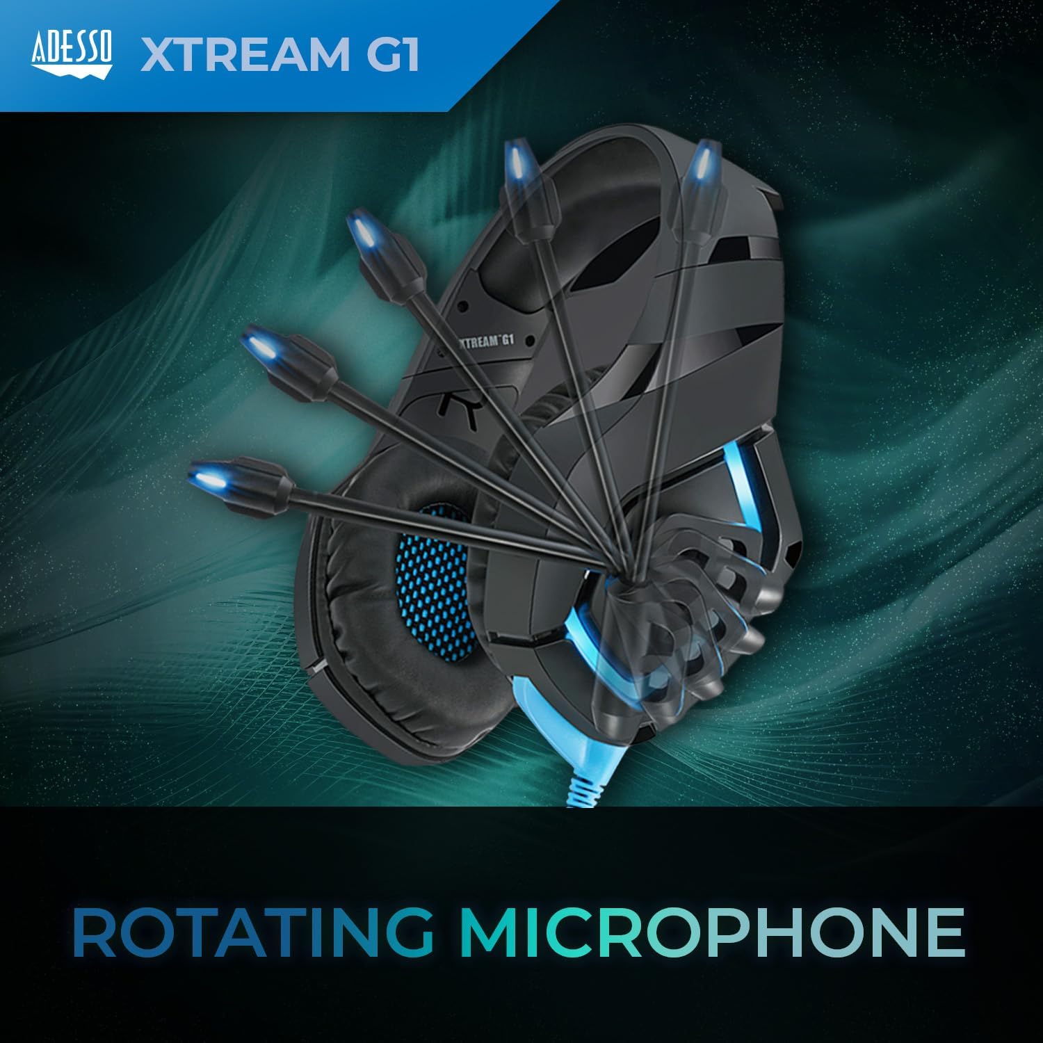 Adesso Xstream G1 Stereo Gaming Headset with Microphone