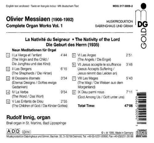 Messiaen: Complete Organ Works Vol. 1