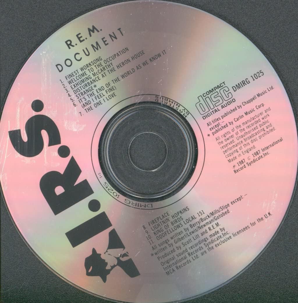 REM - Document (Original 1987 UK Issue - 11 Tr