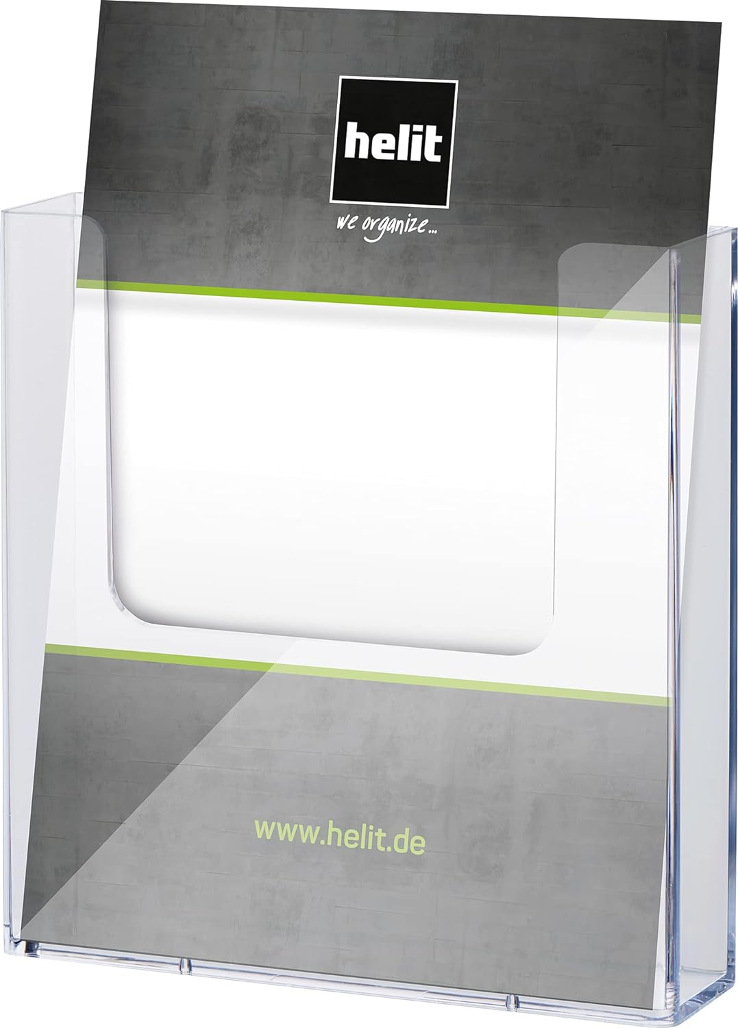 HELIT H2350102 Wall Mounted Brochure Racks - “The Help Wall”, 1 x A5 (Portrait