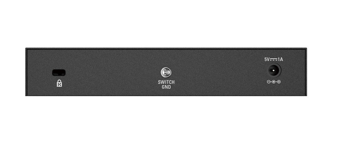 D-Link DGS-108 Conmutador Gigabit Layer2 de 8 puertos, hasta 1000 Mbps de transferencia de datos por puerto, arquitectura sin bloqueo, sin ventilador, carcasa metálica, negro