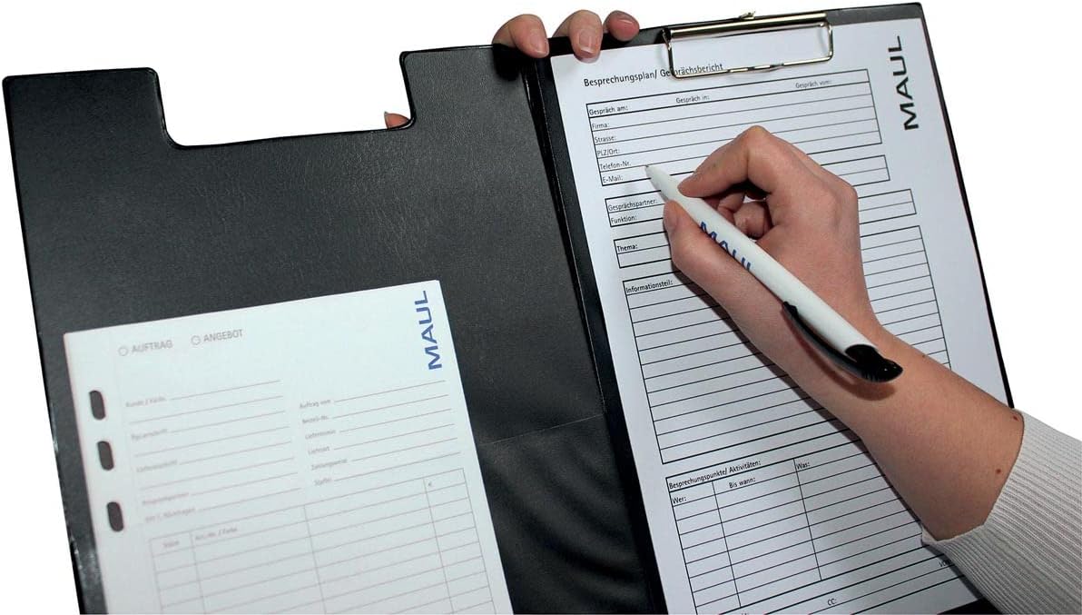 MAUL Clipboard Folder with clear internal pocket