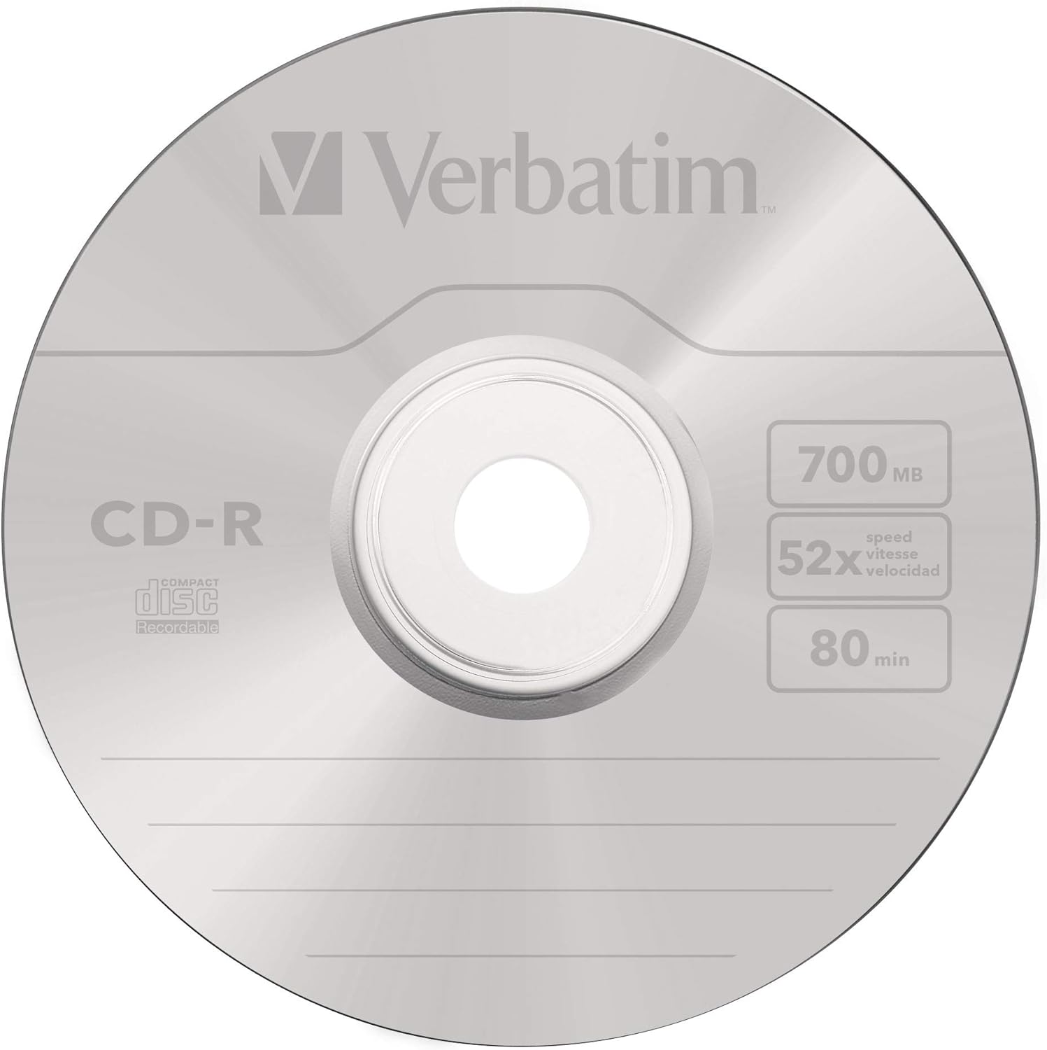 Verbatim CD-R 25Pk 48x 80Minute Super AZO Spindle