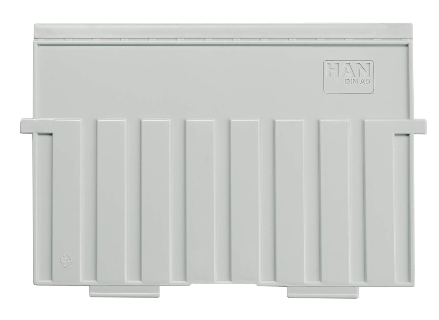 HAN 9025-11, Support plate A5 landscape, for HAN card index trays and card index boxes, pack of 5, light-grey