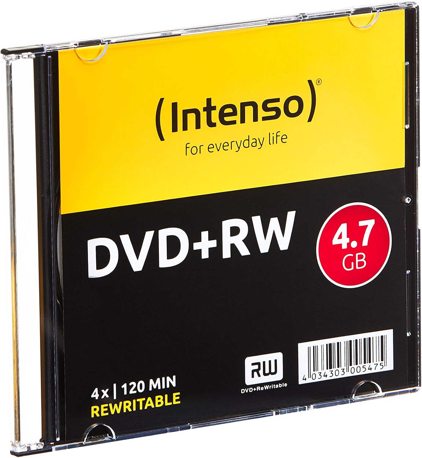 Intenso 4211632 DVD + RW 4x Spindle (Speed 4,7GB 10er Spindel