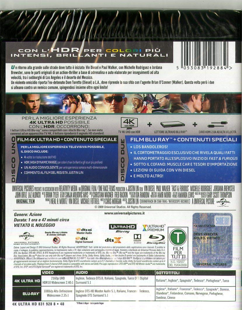 Fast and Furious 4 (4k+Br)