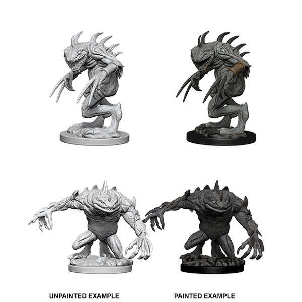 D&D Unpainted Miniatures: Grey Slaad & Death Slaad