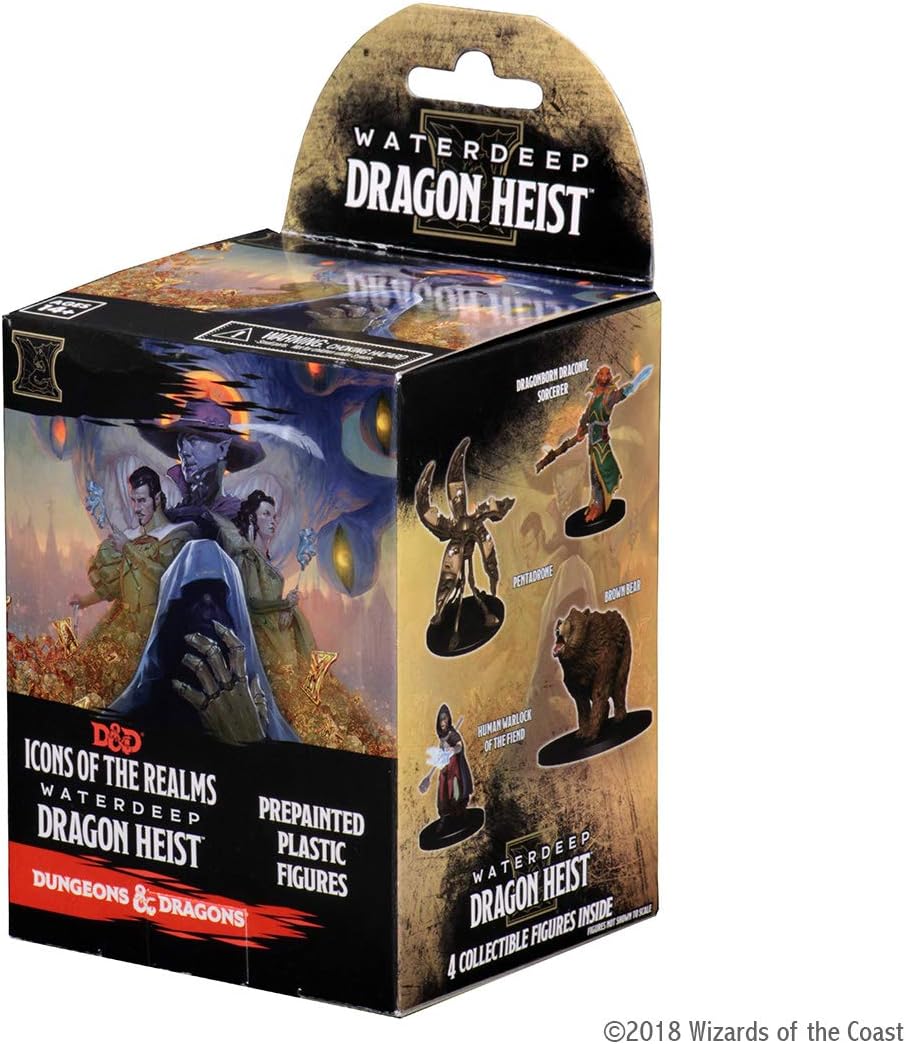 D&D Icons of The Realms: Waterdeep Dragon Heist Booster Brick (8) WizKids Minis