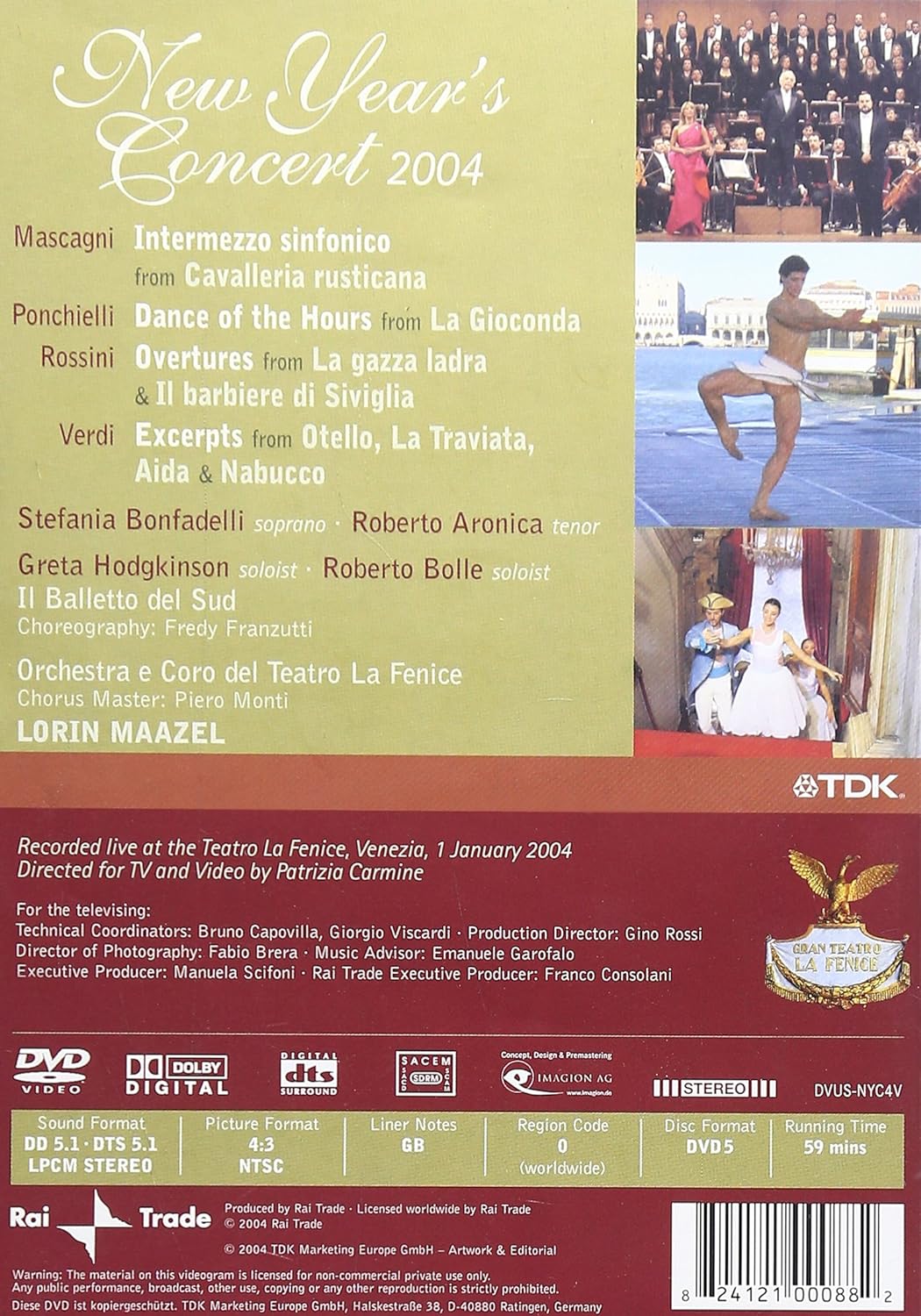 New Year's Concert 2004 / Lorin Maazel, Teatro La Fenice