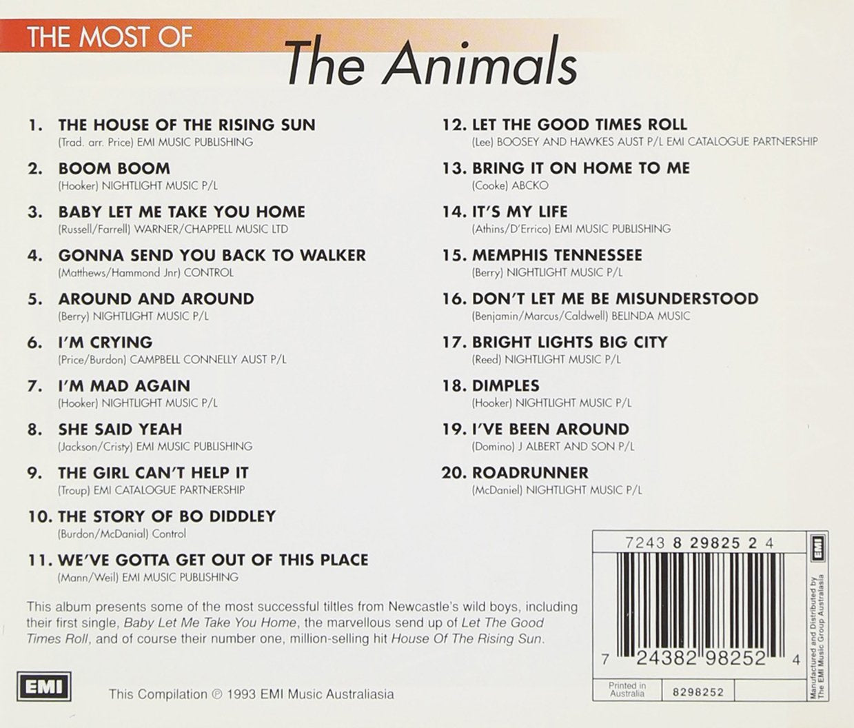 Most Of The Animals,The