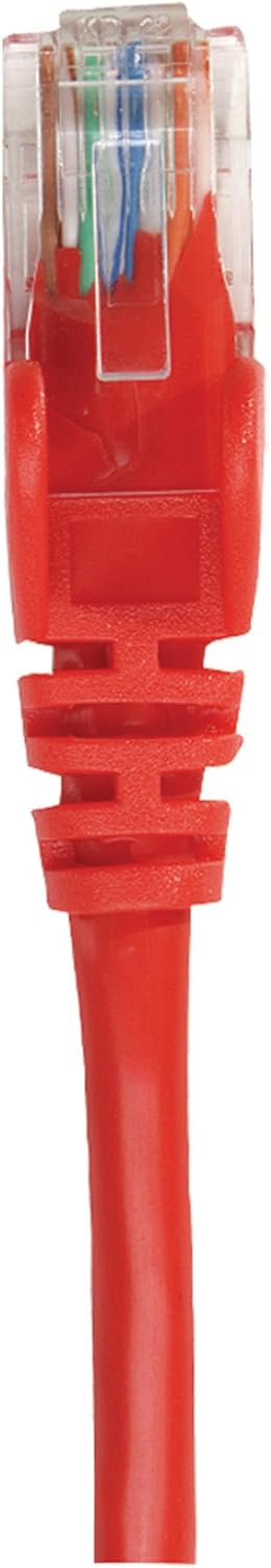 Intellinet Network Patch Cable, Cat6, 0.5m, Red, Copper, U/UTP, PVC, RJ45, Gold Plated Contacts, Snagless, Booted, Polybag 0.5 m Cat6, U/UTP, Copper Red