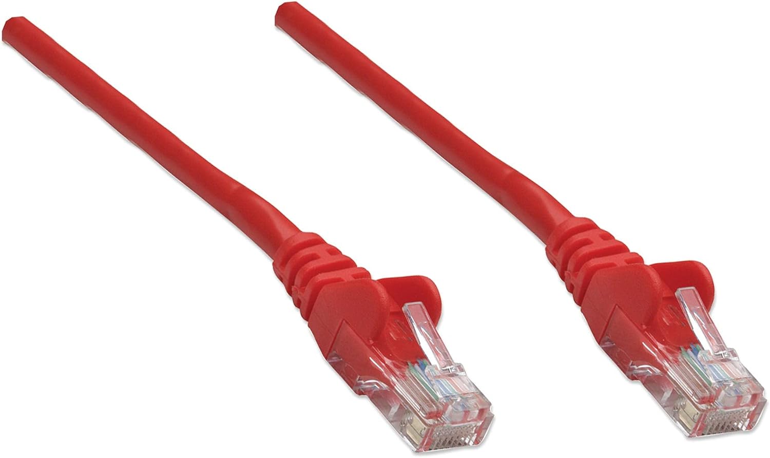 Intellinet Cat5e UTP 3.0m 10 Pack - Cable de Red (3 m, Cat5e, U/UTP (UTP), RJ-45, RJ-45, Rojo