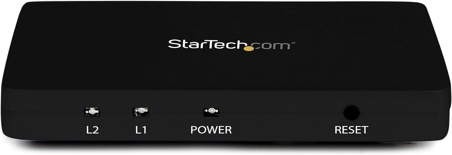 StarTech.com HDMI Splitter 1 In 2 Out - 4k 30Hz - 2 Port - Aluminum - HDMI Multi Port - HDMI Audio Splitter (ST122HD4K