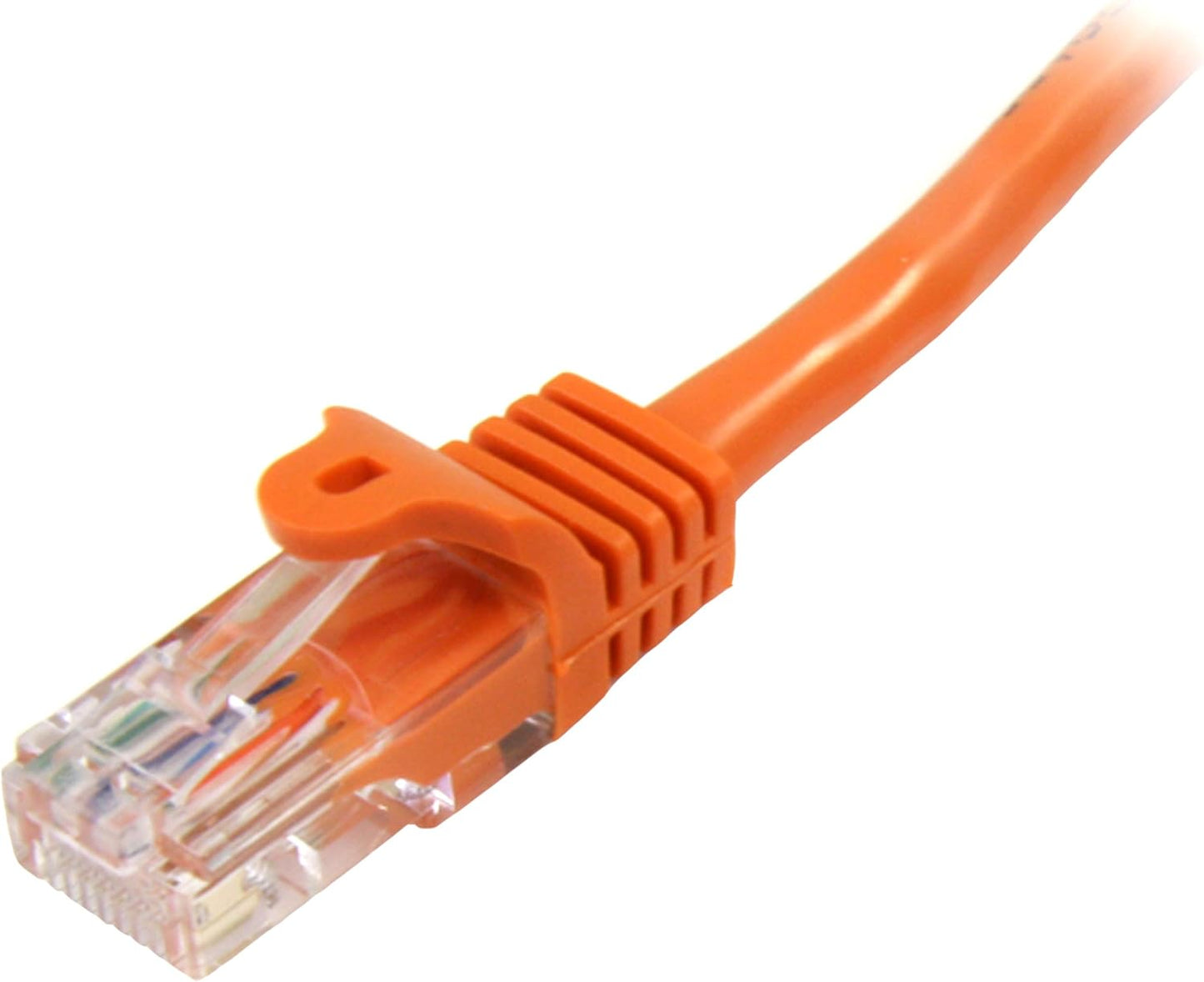 StarTech.com 2 m Orange Cat5e Snagless RJ45 UTP Patch Cable - 2m Patch Cord - Ethernet Patch Cable - RJ45 Male to Male Cat 5e Cable (45PAT2MOR