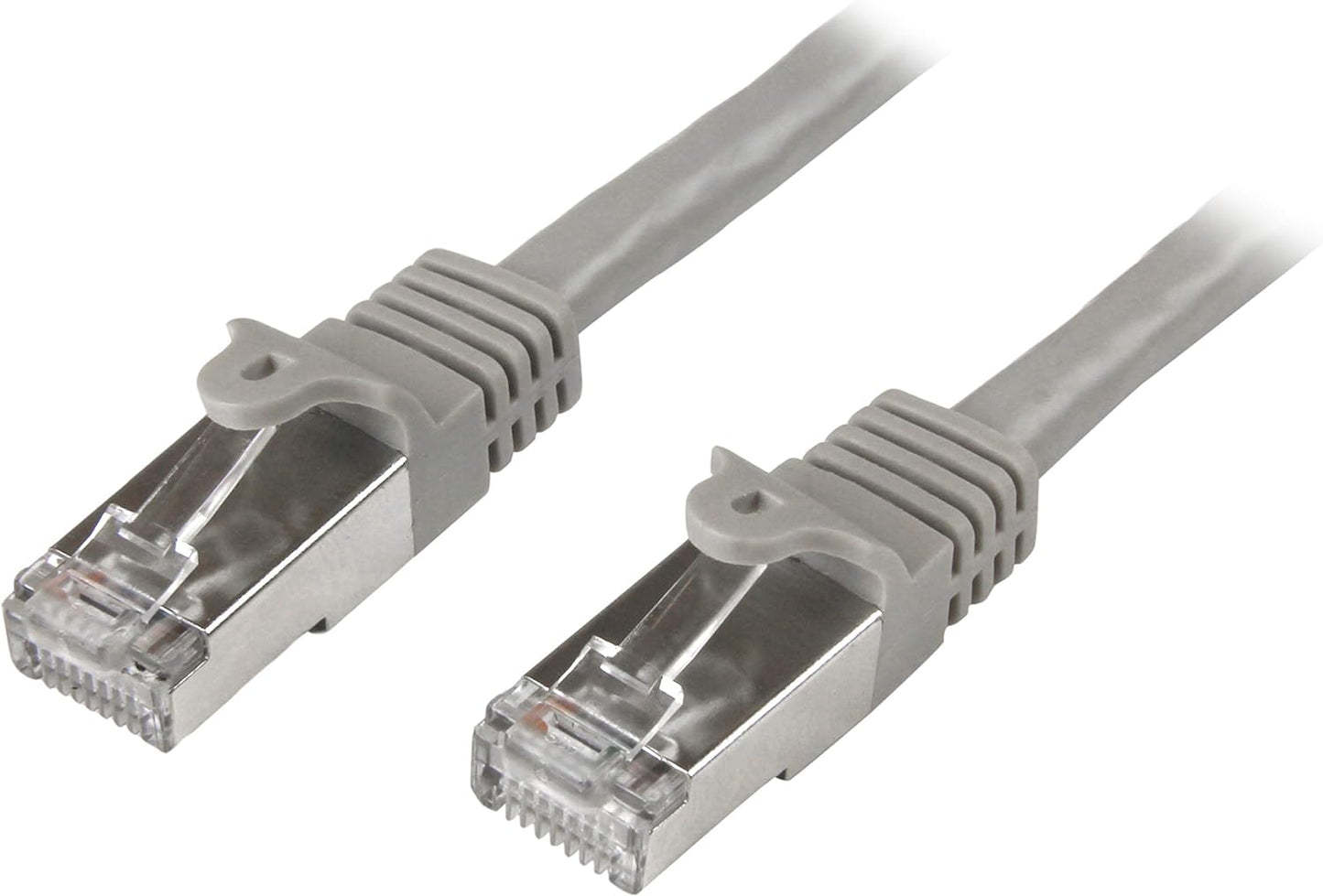 StarTech.com N6SPAT1MGR - Cable de red Cat6 Ethernet Gigabit, blindado SFTP, 1 metro, color gris