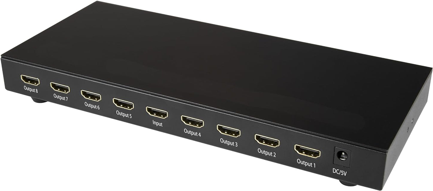 Startech.Com 4K 60Hz Hdmi Splitter - 8 Port - Hdr Support - 7.1 Surround Sound Audio - Hdmi Distribution Amplifier - Hdm