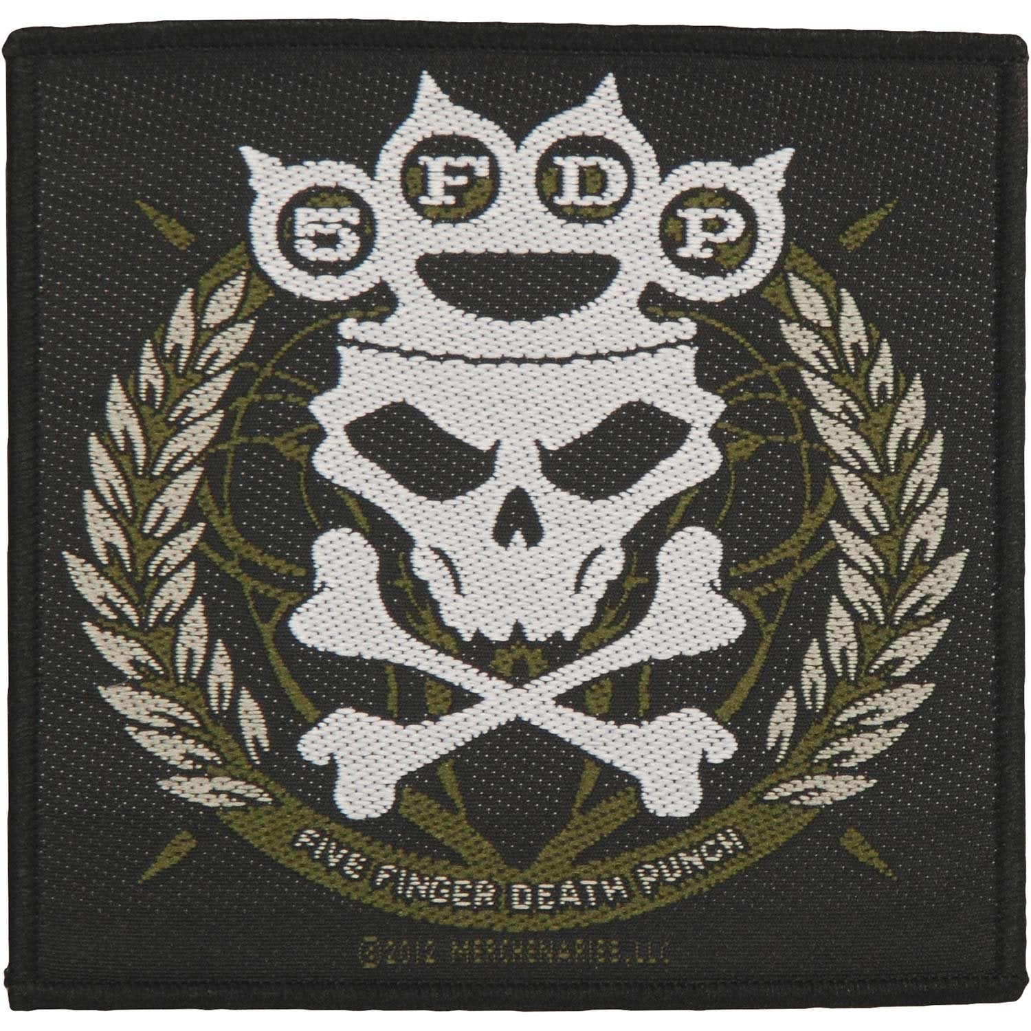 Five Finger Death Punch Sew On Patch: Knuckles Crown