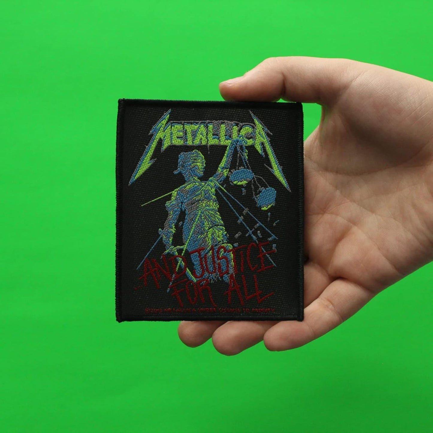 Metallica And Justice For All Official New Patch (10cm x 8cm