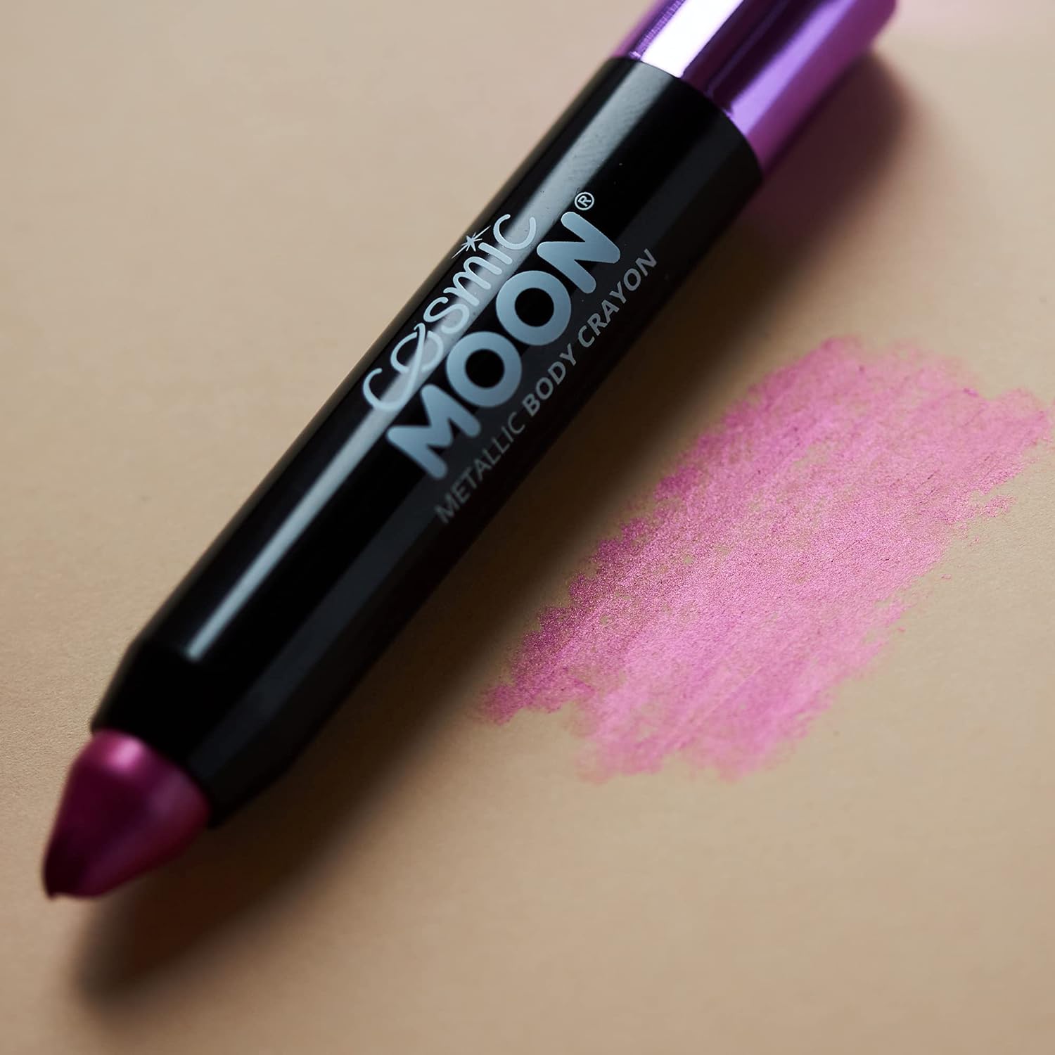 Smiffys Cosmic Moon Metallic Body Crayon, Pink