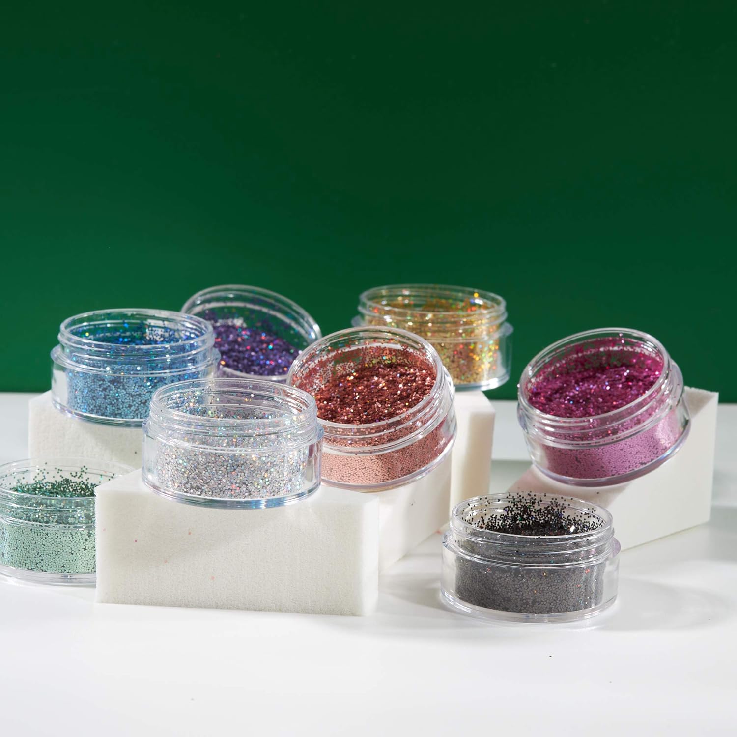 Smiffys Moon Glitter Holographic Glitter Shakers,Rose Gold