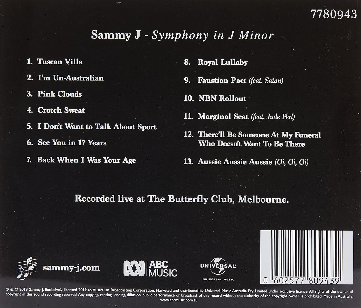 Symphony In J Minor